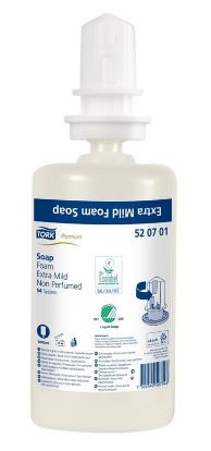 132023710 Tork extra mild Foamsoap 6x1000ml S4 520701 tbv Foamsoap Sensor dispen